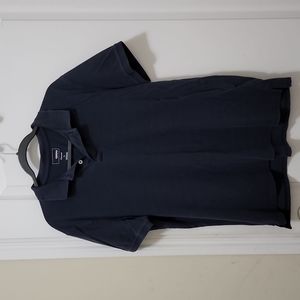 SONOMA Flexwear Navy Blue Short Sleeve Polo Shirt Size Large